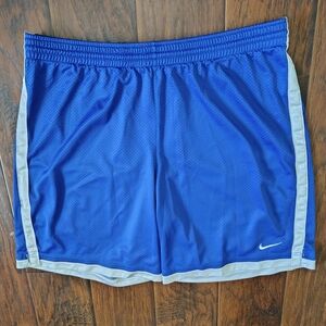 Nike blue athletic basketball shorts size L